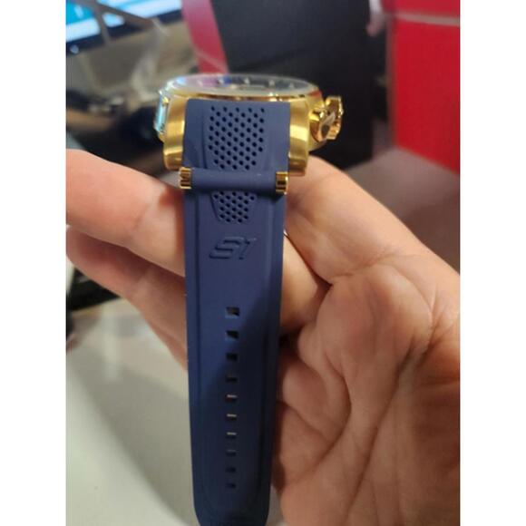 Invicta S1 Rally Men's Watch - 52mm, Gold, Blue (19330) - Picture 6 of 6